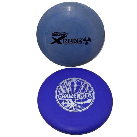 Discraft X Nuke Distance Driver Golf Disc & Challenger Lot of 2 - Picture 1 of 7